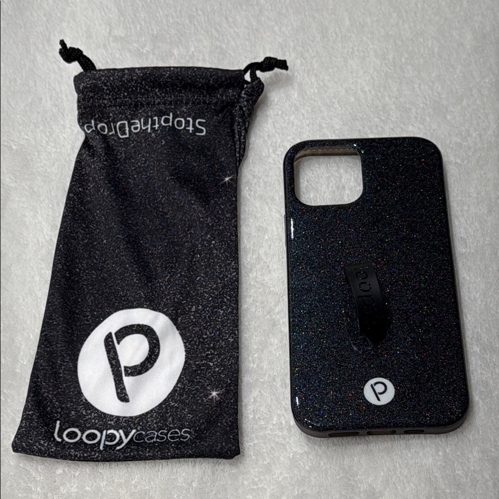iPhone 12 Pro 6.1” Black Sparkle Loopy
